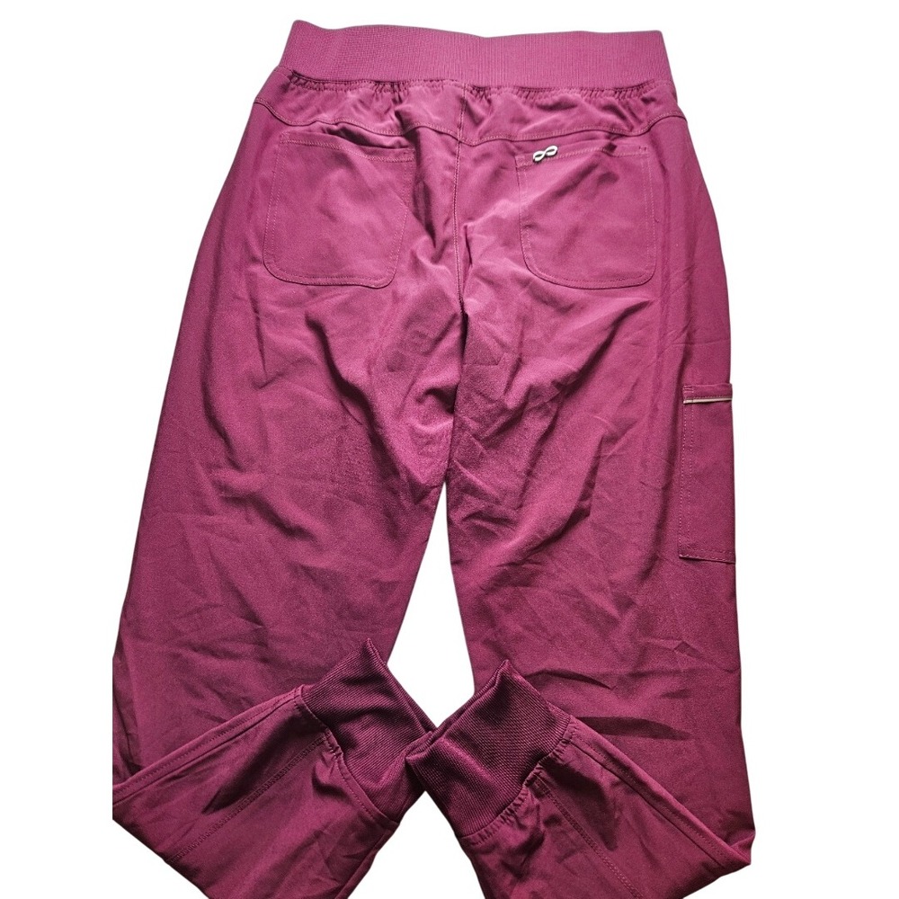 Cherokee Infinity Scrub Pants Womens Medium Wine Purple Jogger CK110A WNPS NEW - Picture 5 of 5
